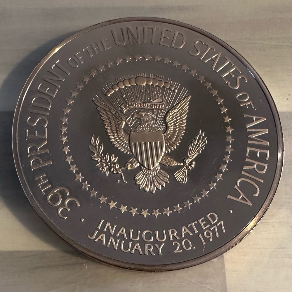 The Franklin Mint Jimmy Carter Bronze Medal 1977